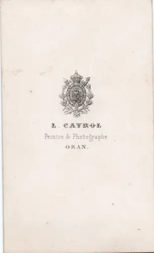 Petite fille à la poupée, Carte de Visite, L.Cayrol Oran c.1870
