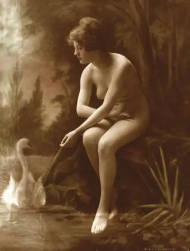 Charles W. GILHOUSEN (1867-1929) "Fountain of Youth" Photographie Vintage 1917