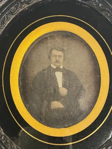 Daguerréotype - 1/6ème de plaque Cadre Napoléon III  - 1872