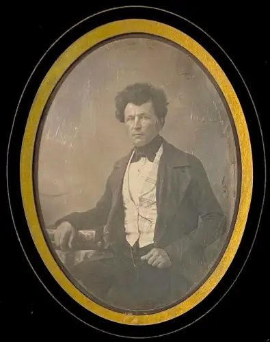 Daguerréotype demi-plaque - Dans son cadre Napoléon III - Circa 1850