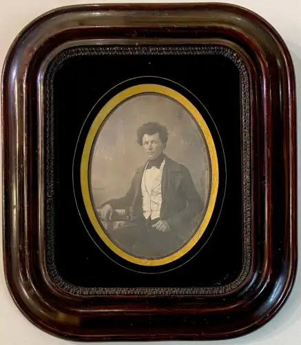 Daguerréotype demi-plaque - Dans son cadre Napoléon III - Circa 1850