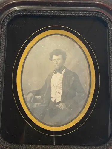 Daguerréotype demi-plaque - Dans son cadre Napoléon III - Circa 1850
