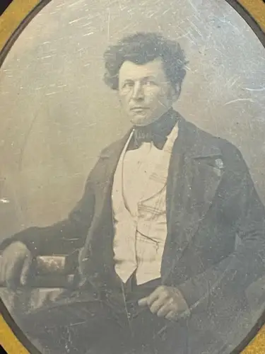 Daguerréotype demi-plaque - Dans son cadre Napoléon III - Circa 1850