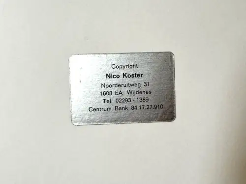 Nico KOSTER, Portrait de CORNEILLE dans son atelier, Tirage argentique c.1980