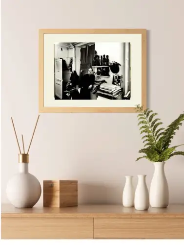 Nico KOSTER, Portrait de CORNEILLE dans son atelier, Tirage argentique c.1980