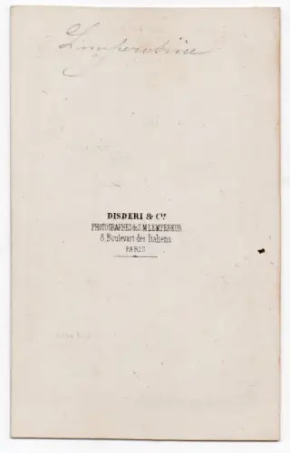 L'Impératrice Eugénie, CDV par Disderi circa 1860 tirage albuminé d'époque