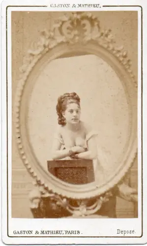 Blanche De Varennes CDV par Gaston & Mathieu tirage albuminé d'époque circa 1870