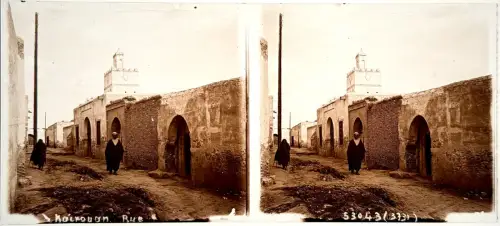 5 très belles plaques de verre stéréo Afrique et visionneuse circa 1910