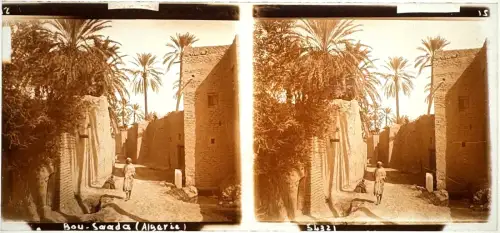 5 très belles plaques de verre stéréo Afrique et visionneuse circa 1910