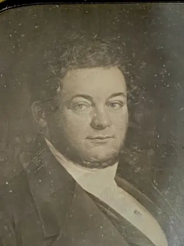 Daguerréotype demi-plaque - Portrait du Baron de Blomac circa 1845