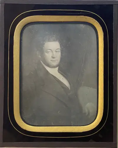 Daguerréotype demi-plaque - Portrait du Baron de Blomac circa 1845
