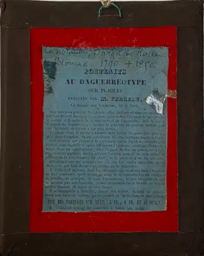 Daguerréotype demi-plaque - Portrait du Baron de Blomac circa 1845