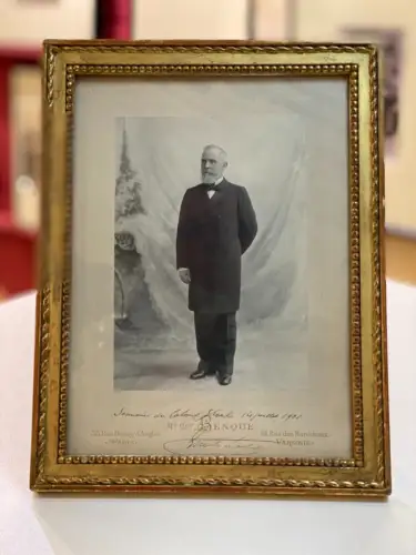 Portrait en pied du président Emile Loubet dédicacé tirage vintage Circa 1901