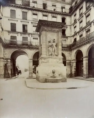 Eugène ATGET (1857-1927) Fontaine de Mars, Paris c.1900 Tirage albuminé d'époque