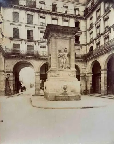Eugène ATGET (1857-1927) Fontaine de Mars, Paris c.1900 Tirage albuminé d'époque