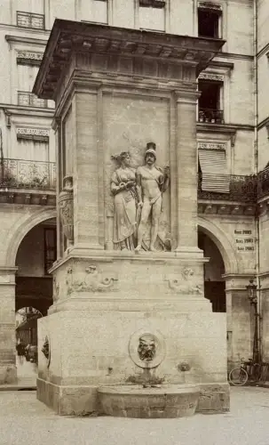Eugène ATGET (1857-1927) Fontaine de Mars, Paris c.1900 Tirage albuminé d'époque