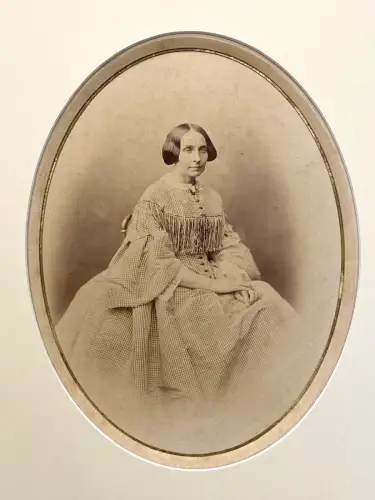 Gustave LE GRAY  signé "portrait de femme" c.1855