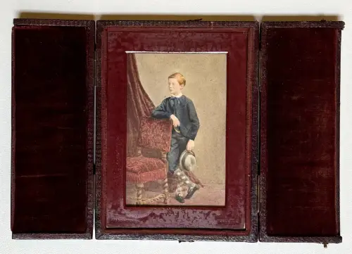 Jabez HUGUES Portrait de la noblesse anglaise Union Case c.1860 photo peinte