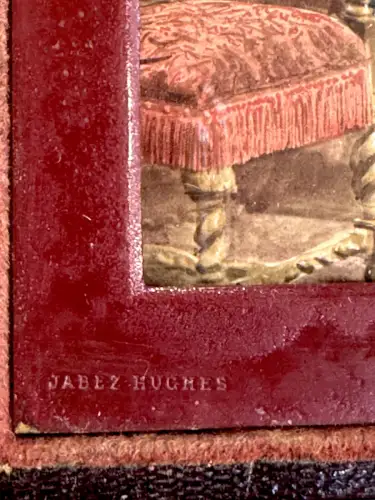 Jabez HUGUES Portrait de la noblesse anglaise Union Case c.1860 photo peinte