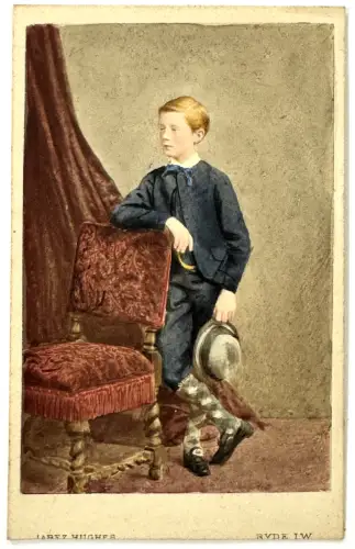 Jabez HUGUES Portrait de la noblesse anglaise Union Case c.1860 photo peinte