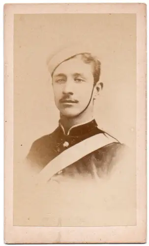 Le Prince Impérial en uniforme de cadet par W. Cobb CDV Tirage albuminé d'époque