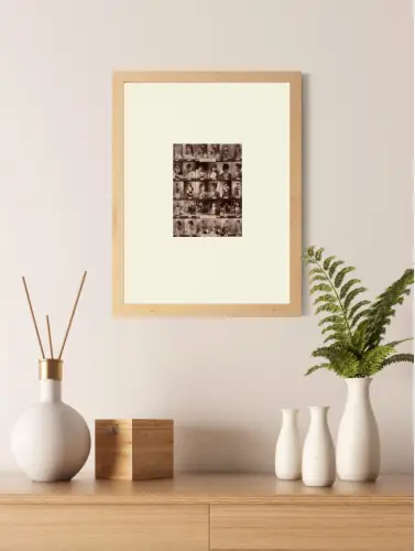 "Nadar Actualité" planche de clichés photographiques d'actrices c.1892 Vintage