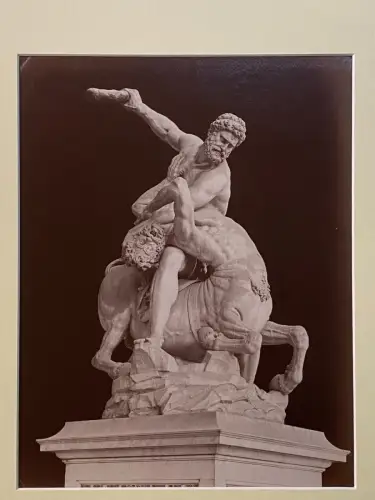 Photographie Vintage - Giacomo Brogi- Hercule et le Centaure - Florence c 1880