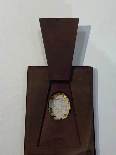 Photographie sur émail - Lafon de Camarsac (1821-1905)- Signé&daté au dos - 1875