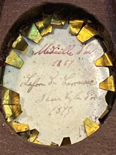 Photographie sur émail - Lafon de Camarsac (1821-1905)- Signé&daté au dos - 1875