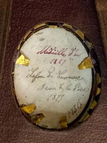 Photographie sur émail - Lafon de Camarsac (1821-1905)- Signé&daté au dos - 1875