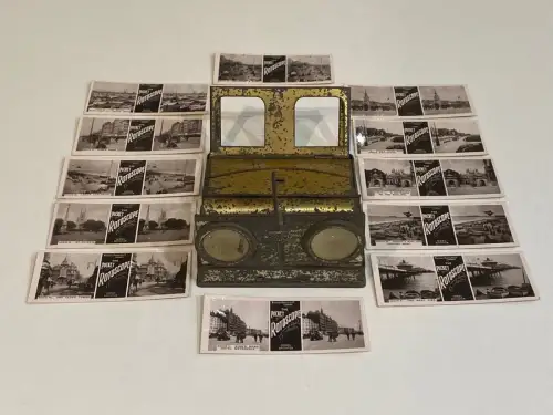 Pocket Rotoscope - Rotary Photographic Company de Londres - 12 cartes stéréo