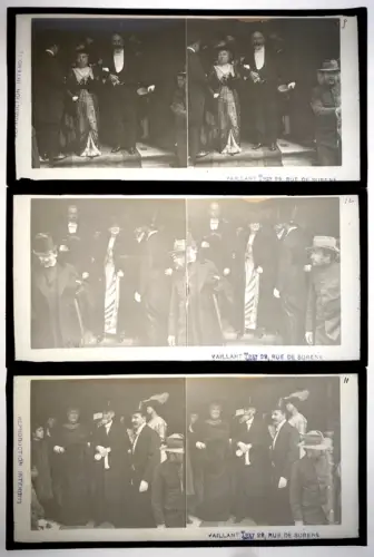 12 Plaques de Verre "Mariage" par P.VAILLANT  1900 photographie Vintage