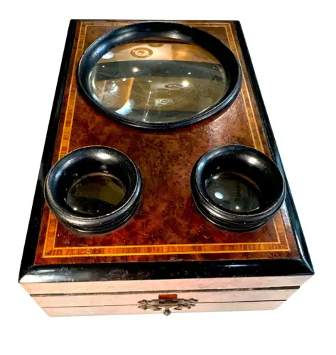 Graphoscope mono et stéréo en ronce de thuya