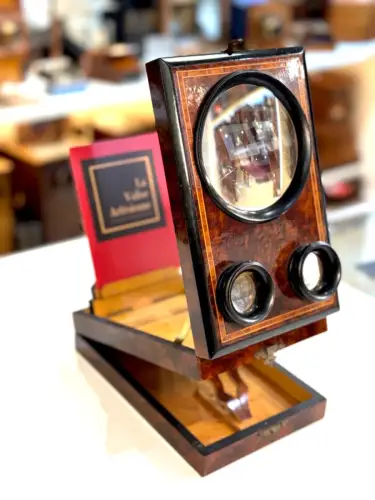 Graphoscope mono et stéréo en ronce de thuya