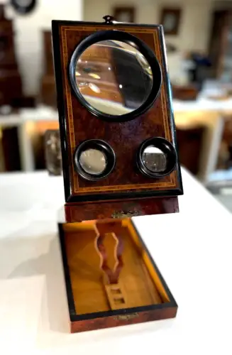 Graphoscope mono et stéréo en ronce de thuya