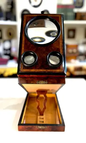 Graphoscope mono et stéréo en ronce de thuya