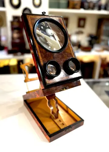 Graphoscope mono et stéréo en ronce de thuya