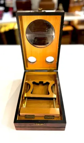 Graphoscope mono et stéréo en ronce de thuya