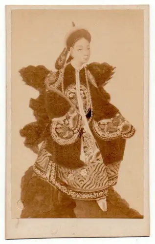 Empereur et impératrice de Chine 2 CDV par E. Demaison circa 1870