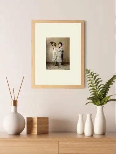 Kusakabe KIMBEI (1841-1934) La  danseuse de Kyoto circa 1880 Vintage