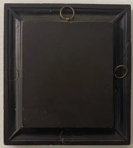 Ambrotype "Portrait de femme au sautoir de perles" cadre bakélite c. 1900