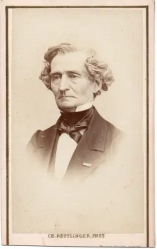 Portrait d'Hector BERLIOZ  par REUTLINGER circa 1864