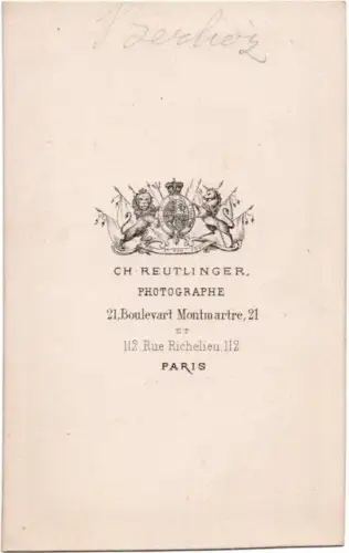 Portrait d'Hector BERLIOZ  par REUTLINGER circa 1864