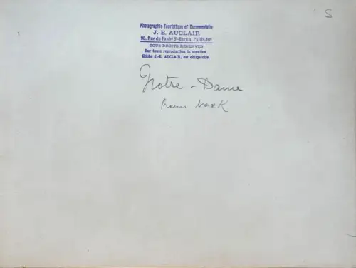 Jules Eugène AUCLAIR, Notre-Dame de Paris c.1930