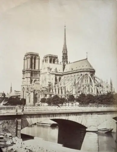 Notre-Dame de Paris, Tirage albuminé d'époque c.1877