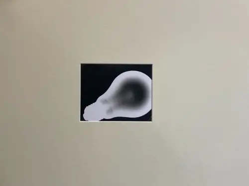 Photogramme Vintage - Ampoule - épreuve argentique d'époque circa 1960