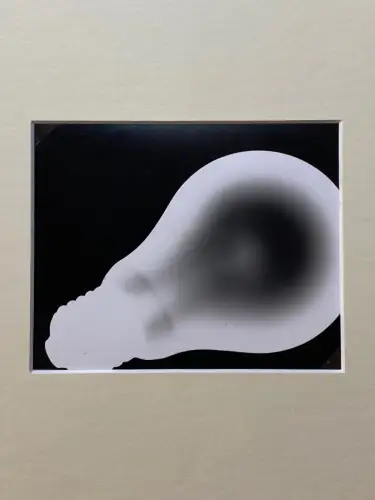 Photogramme Vintage - Ampoule - épreuve argentique d'époque circa 1960