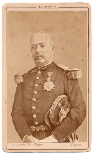 François Achille BAZAINE CDV par Appert Tirage Albuminé
