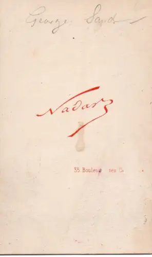 Portrait de Georges SAND par NADAR (1820-1910) circa 1865