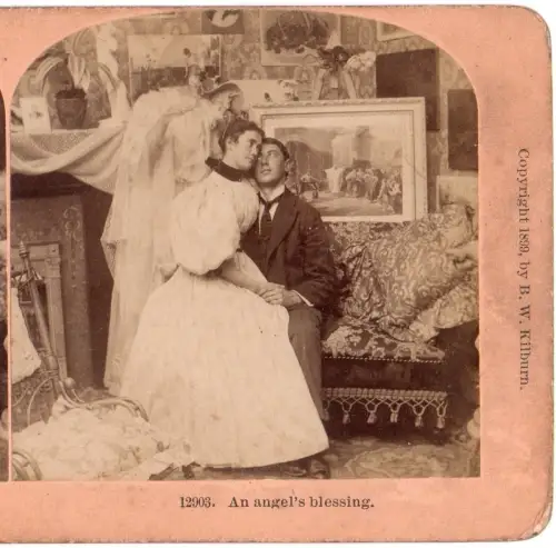 Coffret visionneuse stéréoscopique avec stéréo Spirite